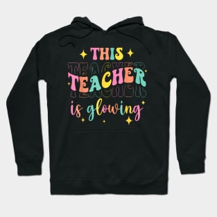This Teacher Is Glowing Hello Summer A Funny End Of School Hoodie